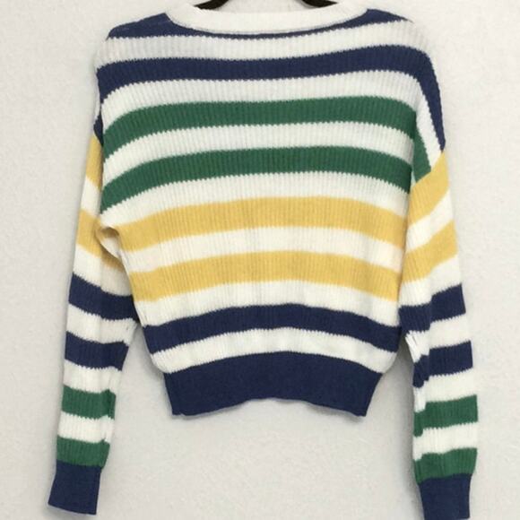 Garage Long Sleeve Sweater color block - Picture 2 of 5